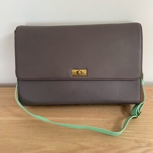 NWT J Crew Color Block Handbag Shoulder Leather Bag